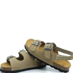 Tocoto Vintage Tocoto Beige Weave Buckle Sandal New