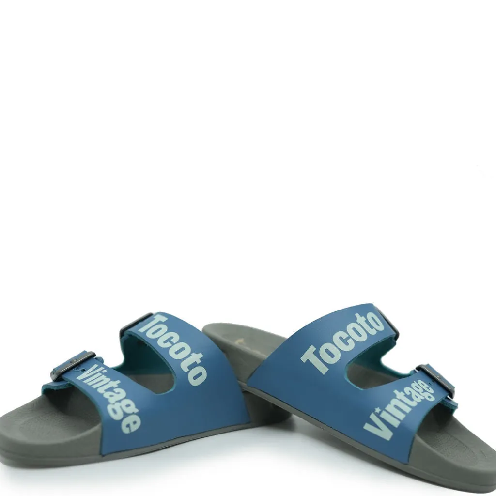 Tocoto Vintage Tocoto Blue Buckle Slide Outlet