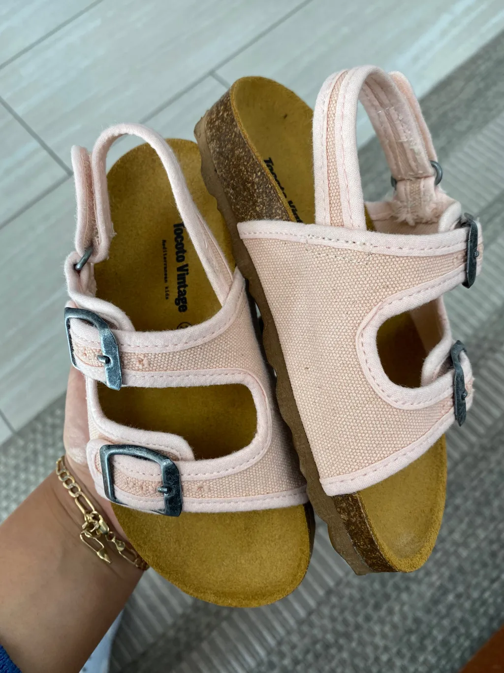 Tocoto Vintage Tocoto Pink Terry Slide Clearance