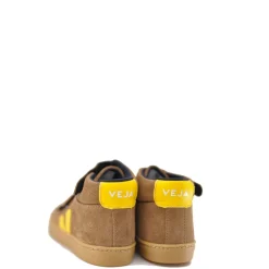 Veja Brown Suede Hightop Velcro Sneaker Online