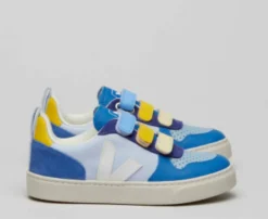 Veja Multico Swan Blue Velcro Sneaker New