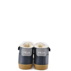 Veja Navy Hightop Fur Lined Sneaker Discount