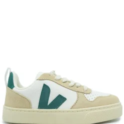 Veja White and Green Brittany Sneaker Discount