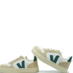 Veja White and Green Brittany Sneaker Discount