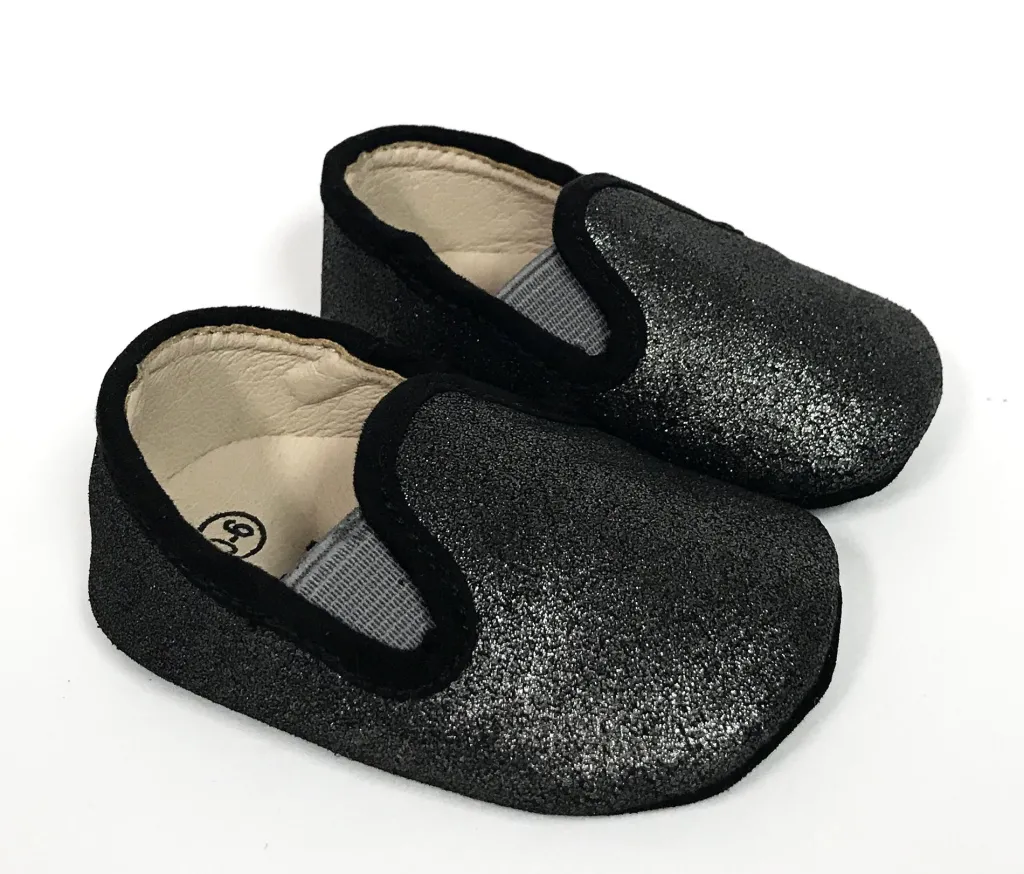 Zeebra Black Metallic (Soft Sole) Clearance