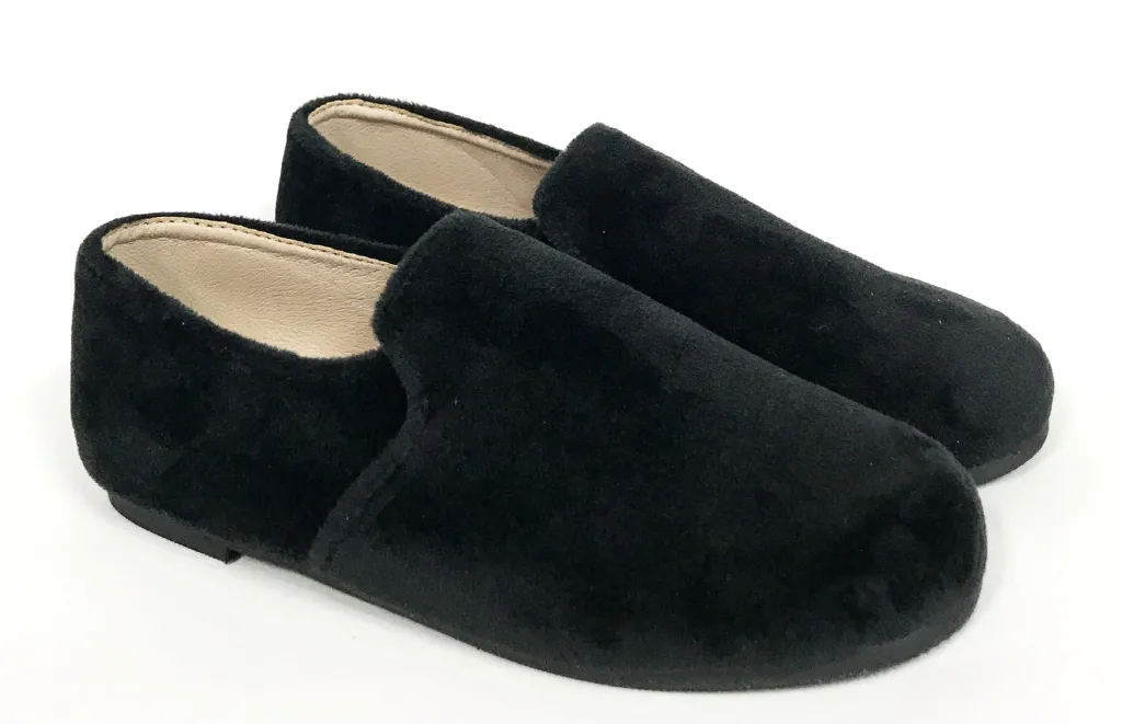 Zeebra Black Velvet Loafer Online