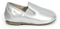 Zeebra Steel Grey Metallic Loafer- Hard Sole Outlet